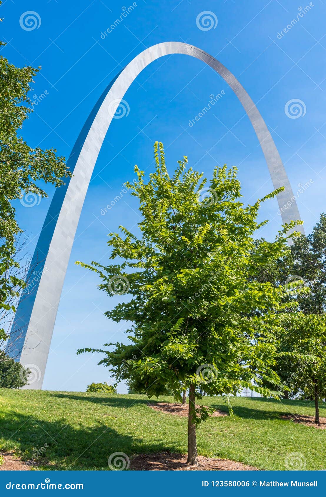 Gateway National Arch Park Of St Louis Mo Stock Photo - Image of rows, fork: 123580006