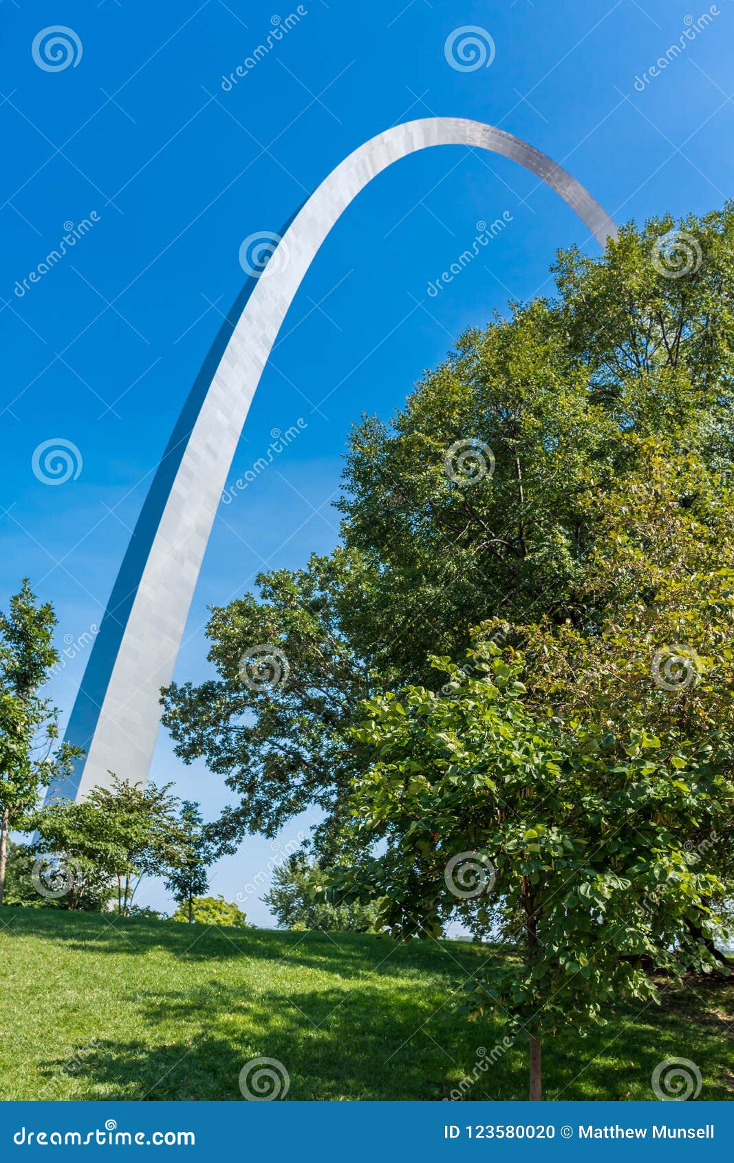 Gateway National Arch Park Of St Louis Mo Stock Photo - Image of blue, louis: 123580020