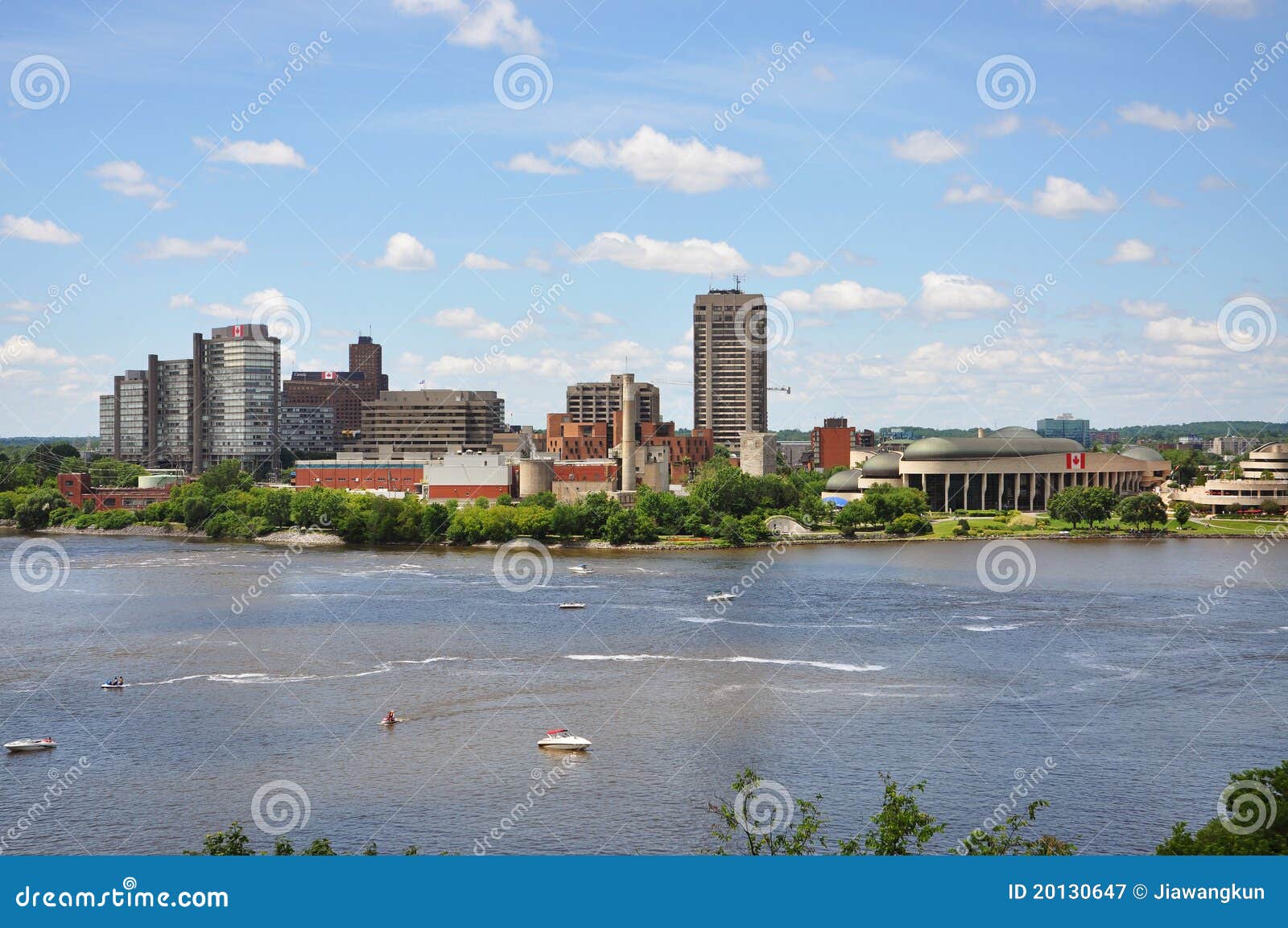 Gatineau Skyline, Quebec, Canada Stock Image Image of architecture