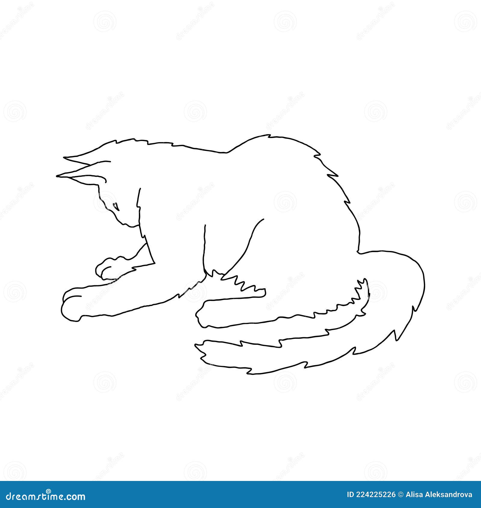 elegantes desenhos de gatos de arte de linha minimalista 7118524 Vetor no  Vecteezy