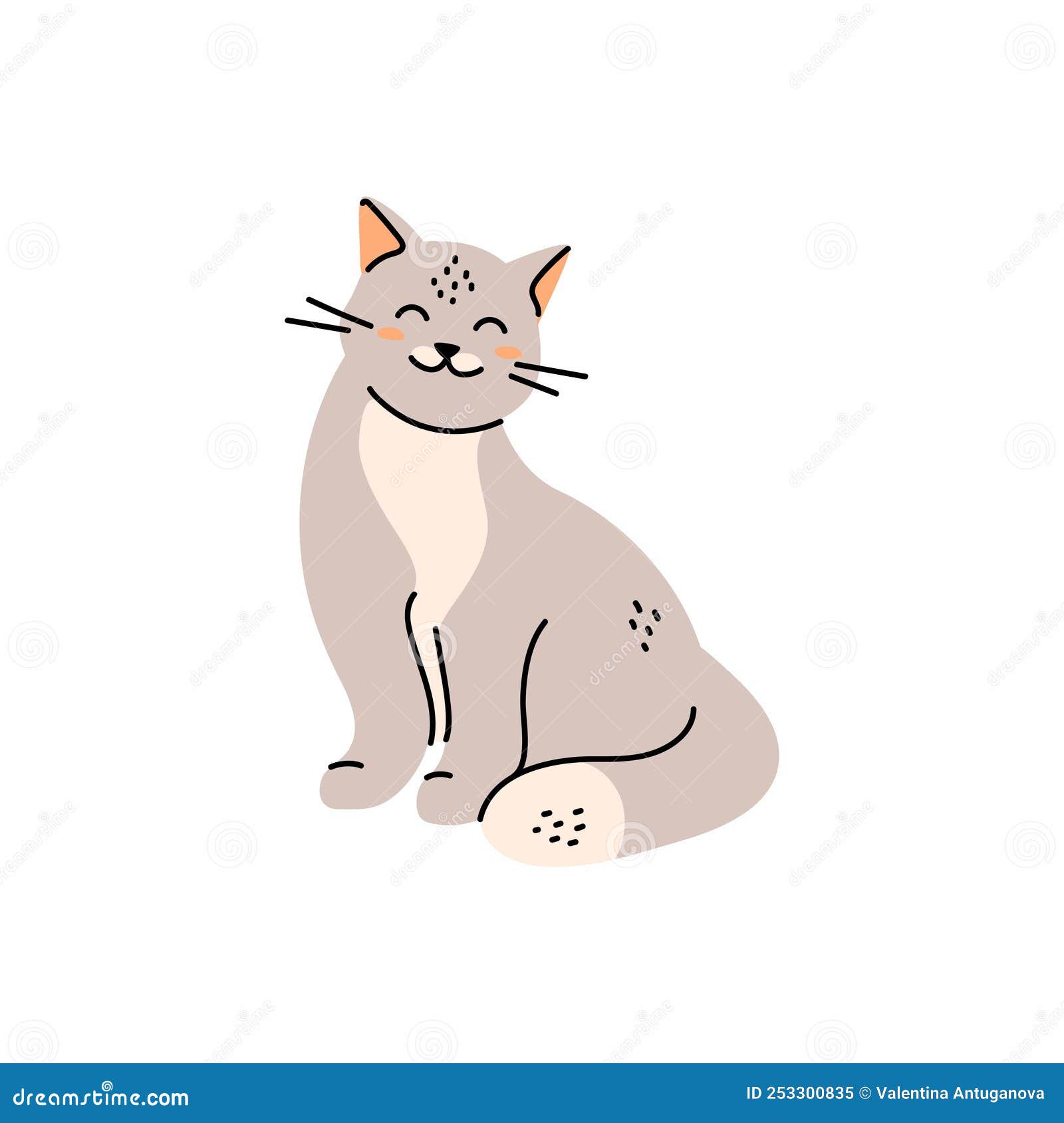 Gatinho bonito  Gatos bonitos, Gatos de desenho animado, Animais