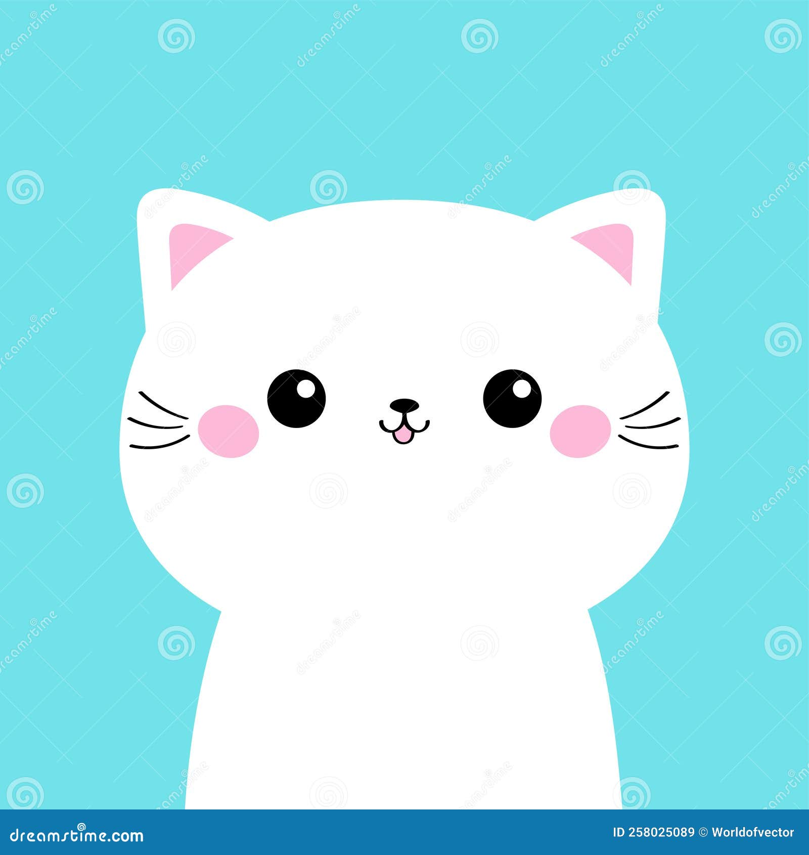 Gatos Desenhos Animados Design, Kawaii Expressão Personagem Bonito