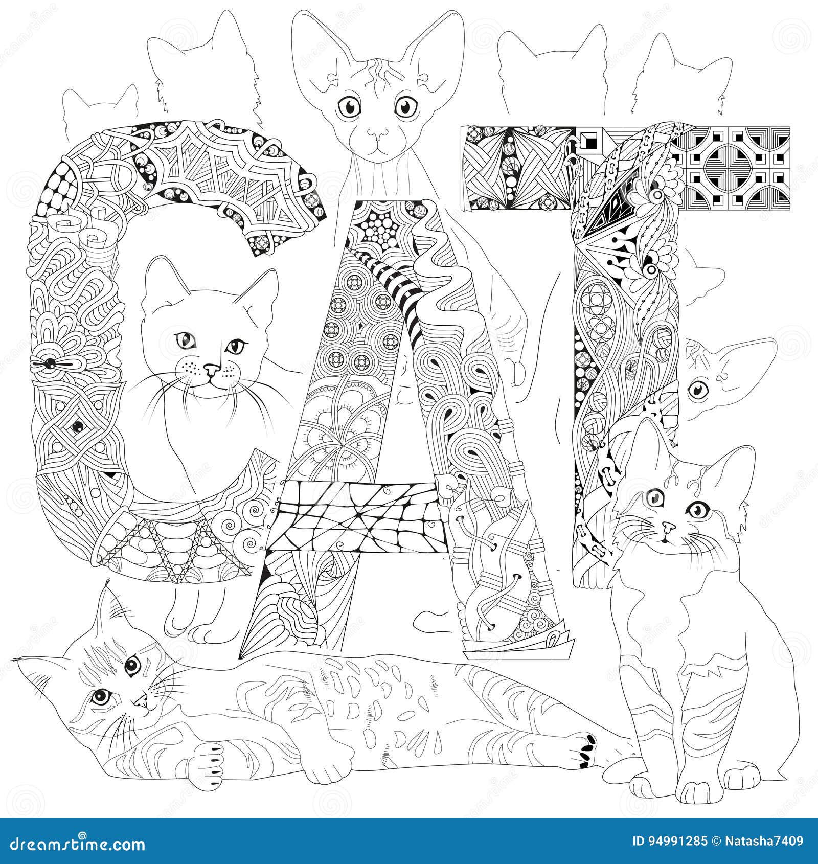 Desenhos para colorir gratuitos de Gatos para crianças - Gatos - Coloring  Pages for Adults