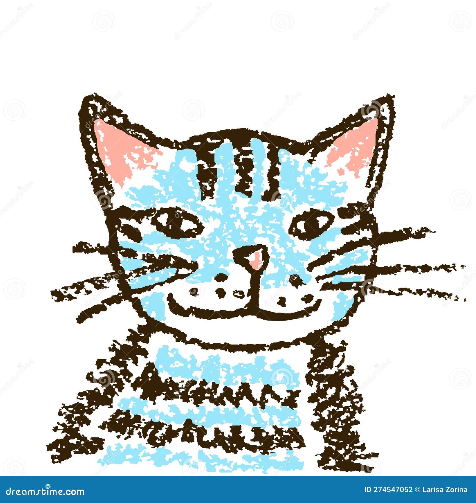 Vetores de Gatos Bonitos Desenhados À Mão Desenho Infantil e mais
