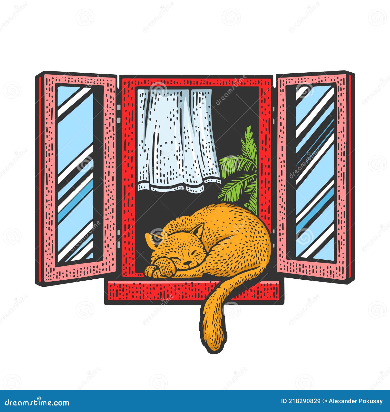 Gato No Rabisco Da Janela. Desenho Simples De Quatro Gatos Em Forma  Geométrica Quadrada Cada Um Em Diferentes Poses Ilustração do Vetor -  Ilustração de vetor, fofofo: 204735335