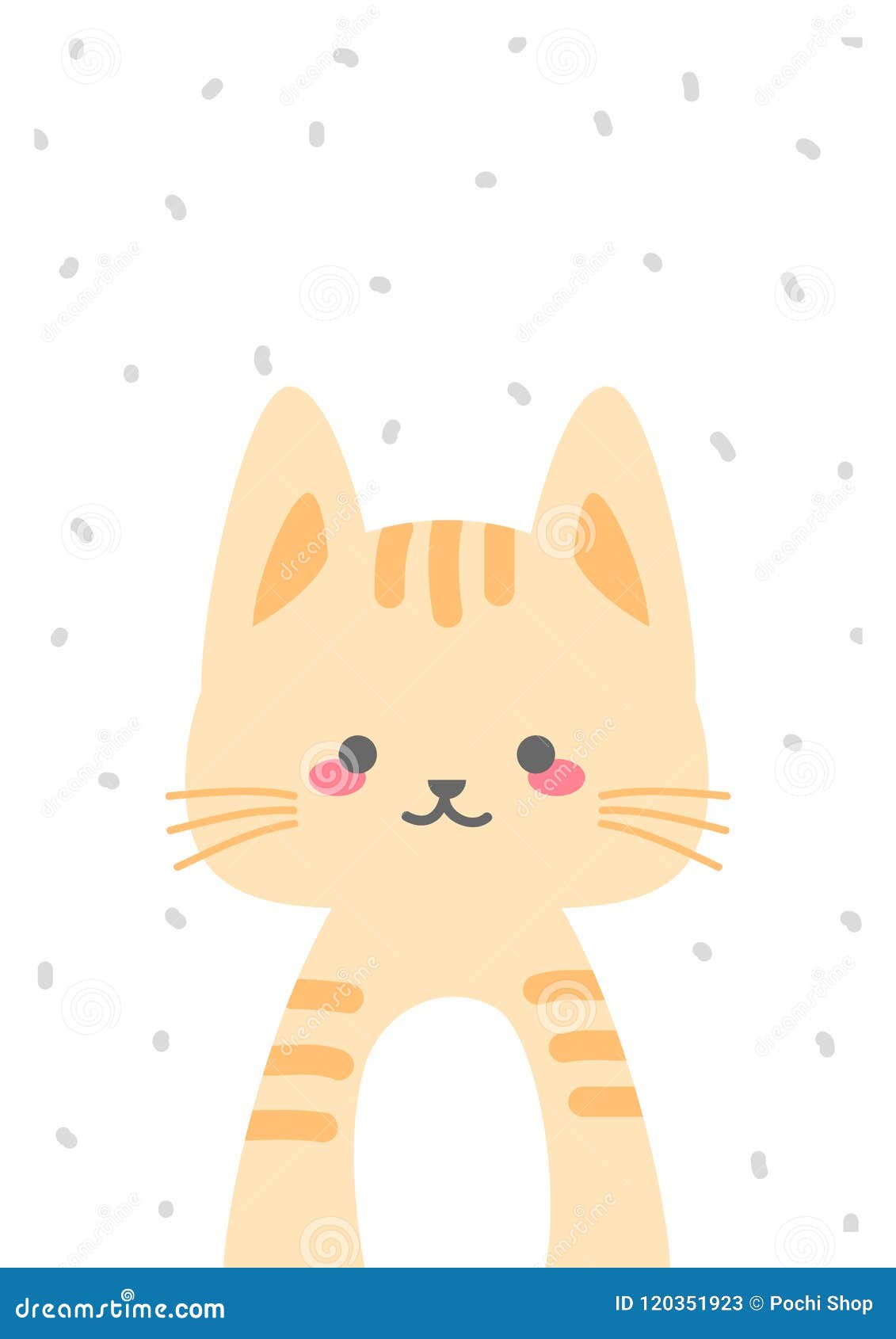 Gato Feliz Engraçado E Bonito Da Laranja Do Kawaii Ilustração Stock -  Ilustração de feliz, três: 120351923