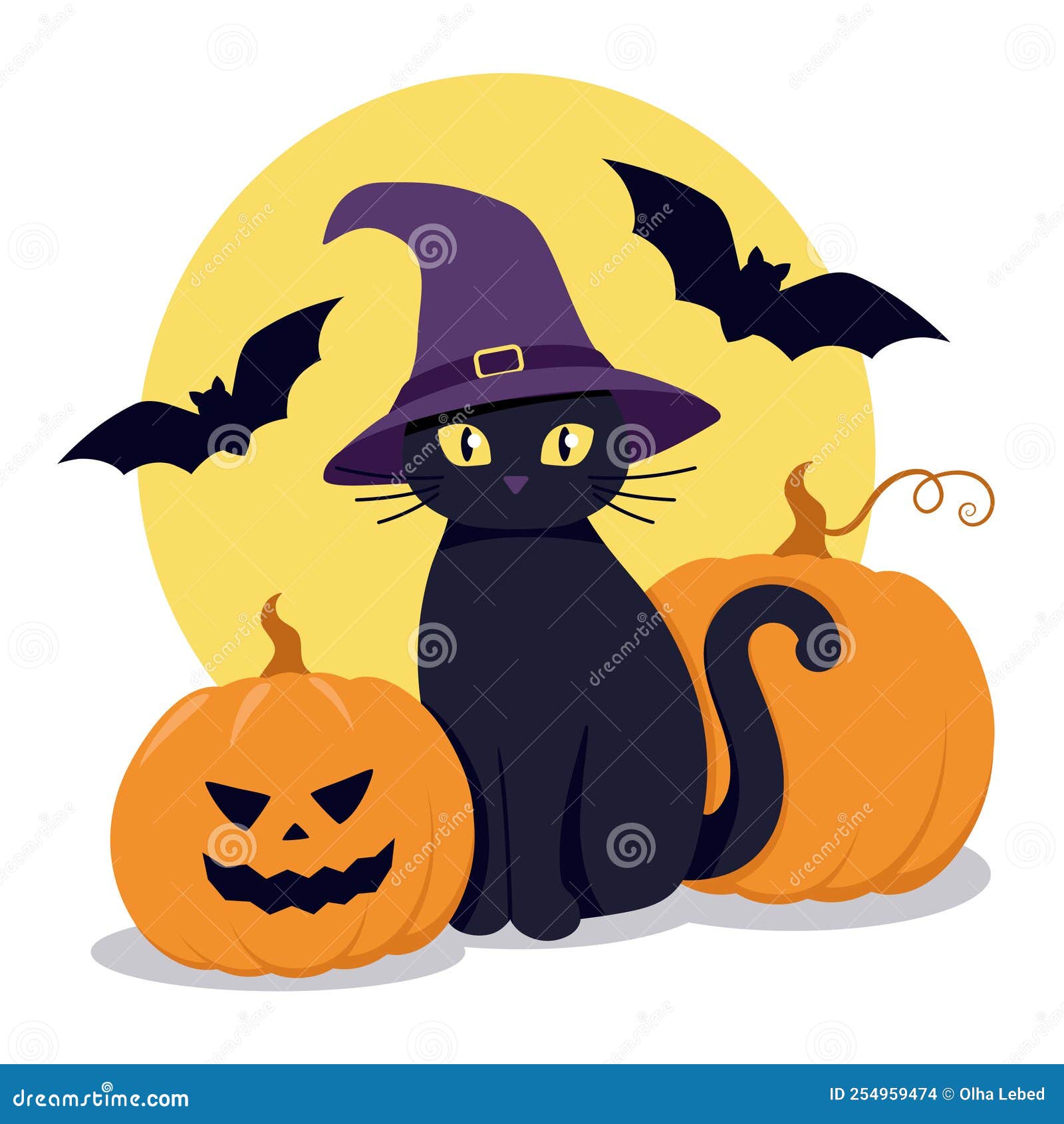 Conjunto De Elementos De Feriado De Halloween. Coleção Com Gatos Pretos Em  Diferentes Poses Sobre Fundo Branco Para Criar Desenhos De Halloween.  Ilustração Vetorial. Royalty Free SVG, Cliparts, Vetores, e Ilustrações  Stock.