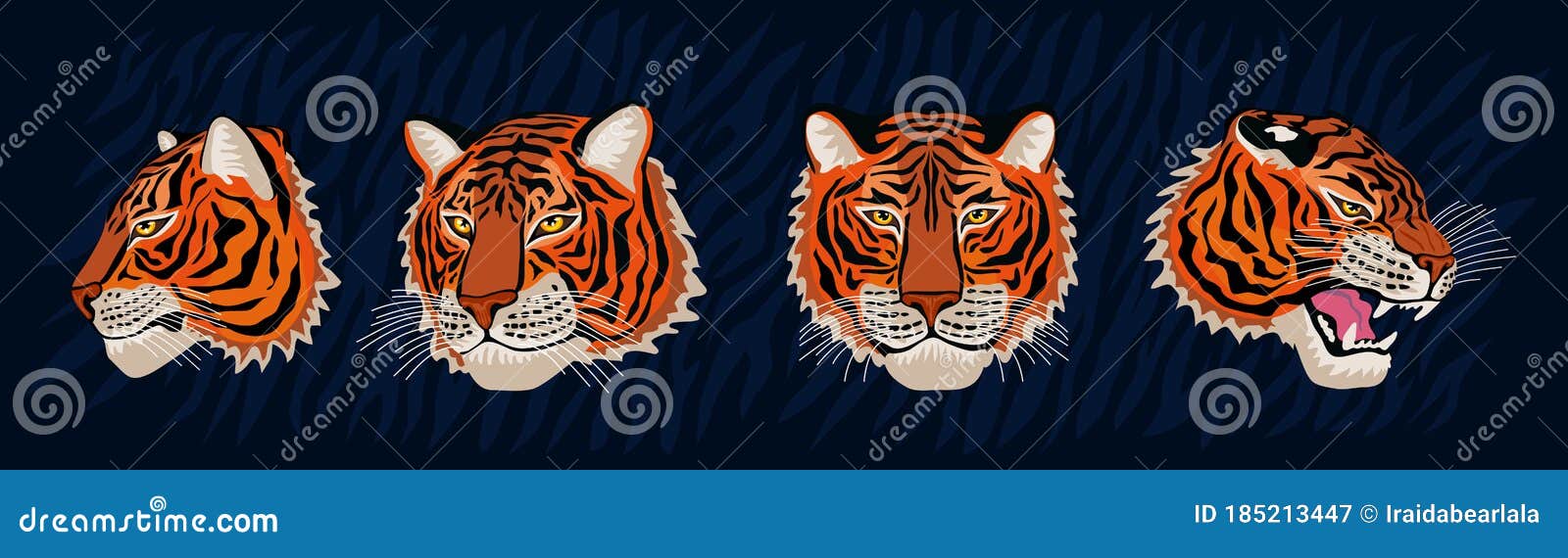 Vetores de Jogo Do Caráter Do Tigre e mais imagens de Animal