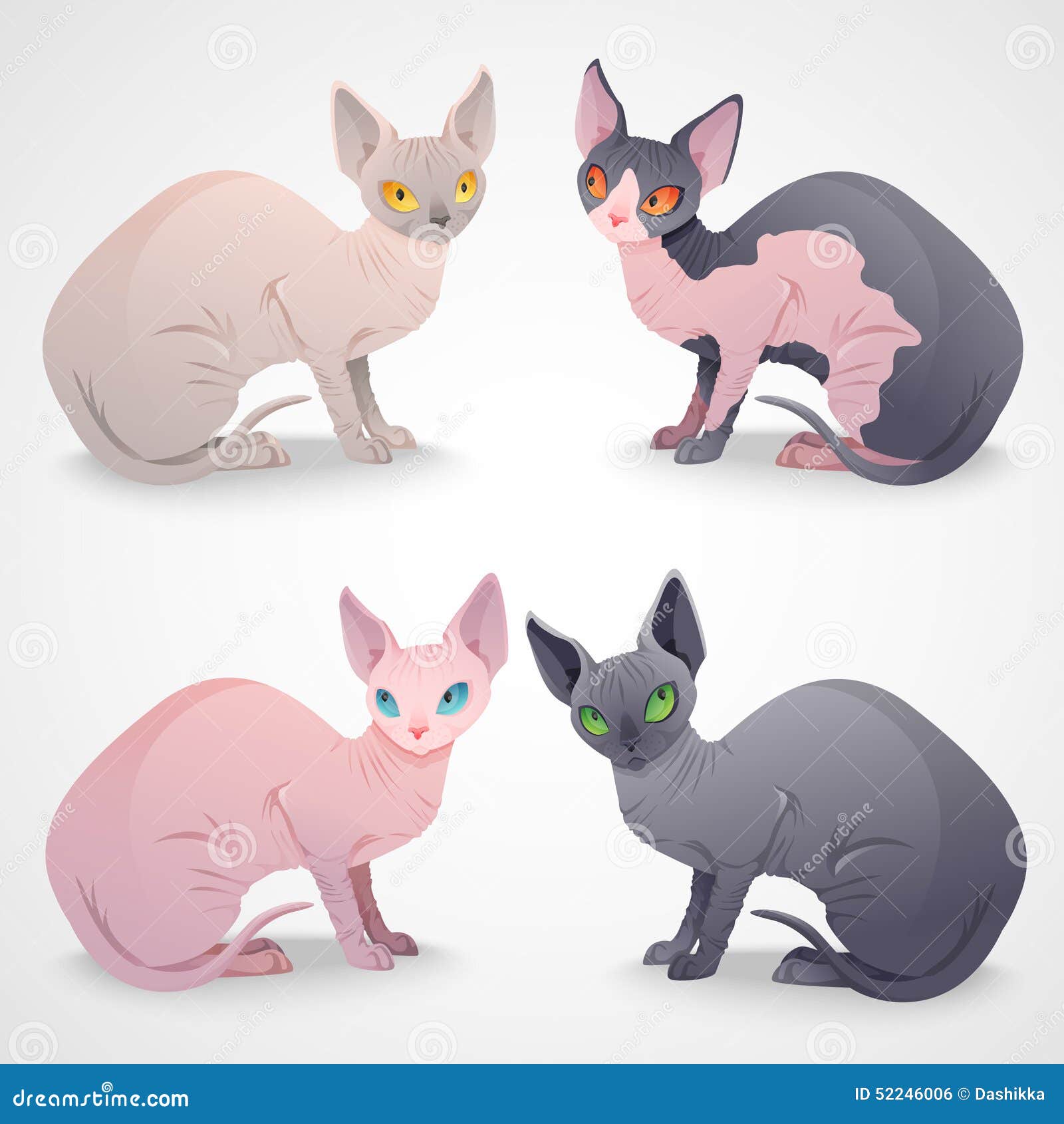 Vetores e ilustrações de Gato multicolorido para download gratuito