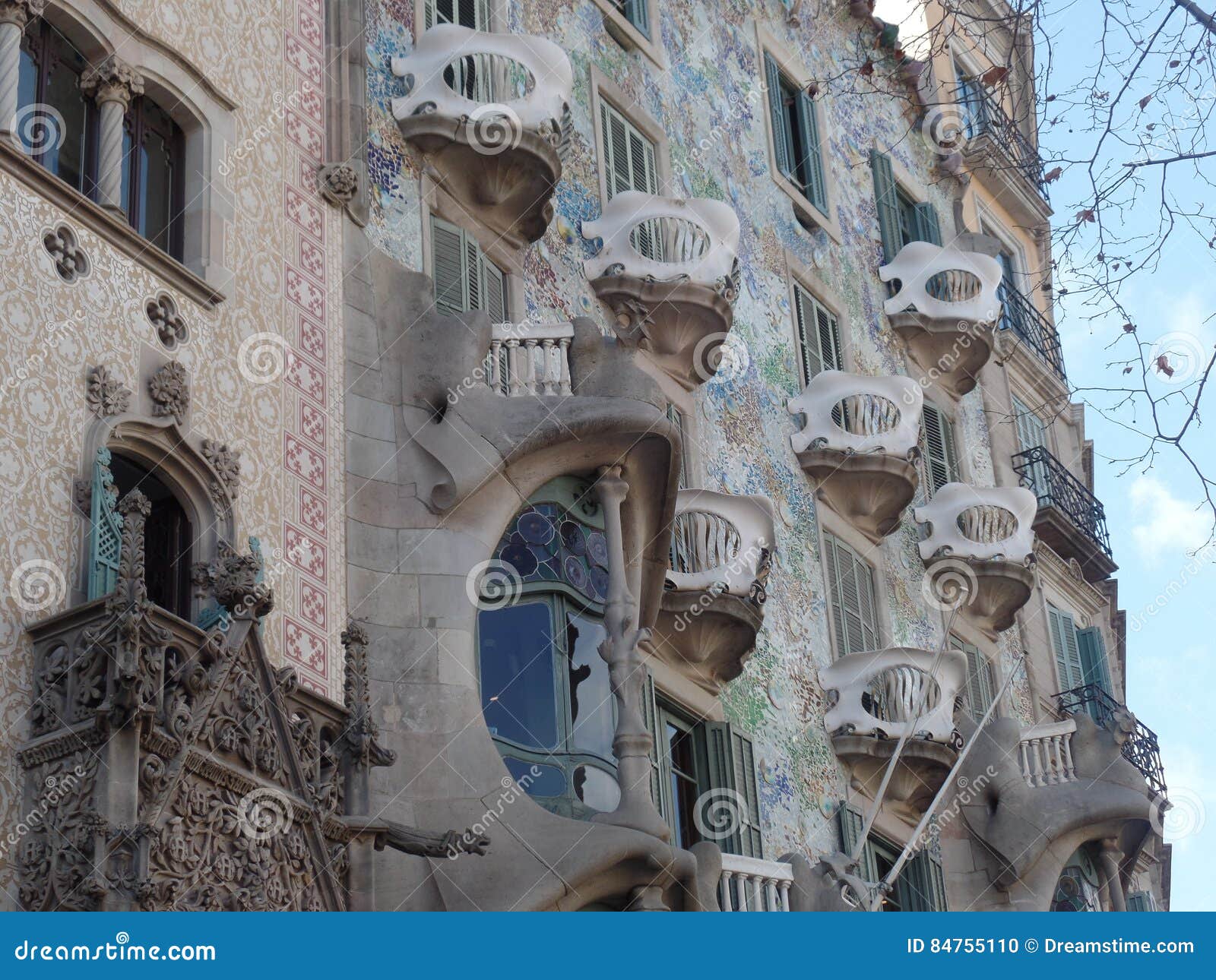 Gaudi S Casa Calvet Barcelona Stock Photo Image Of Casa Barcelona