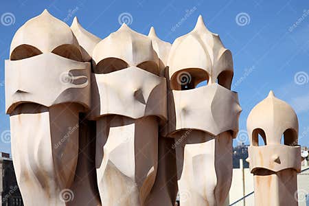 Gaudi sculpture editorial stock photo. Image of architecture - 17672893