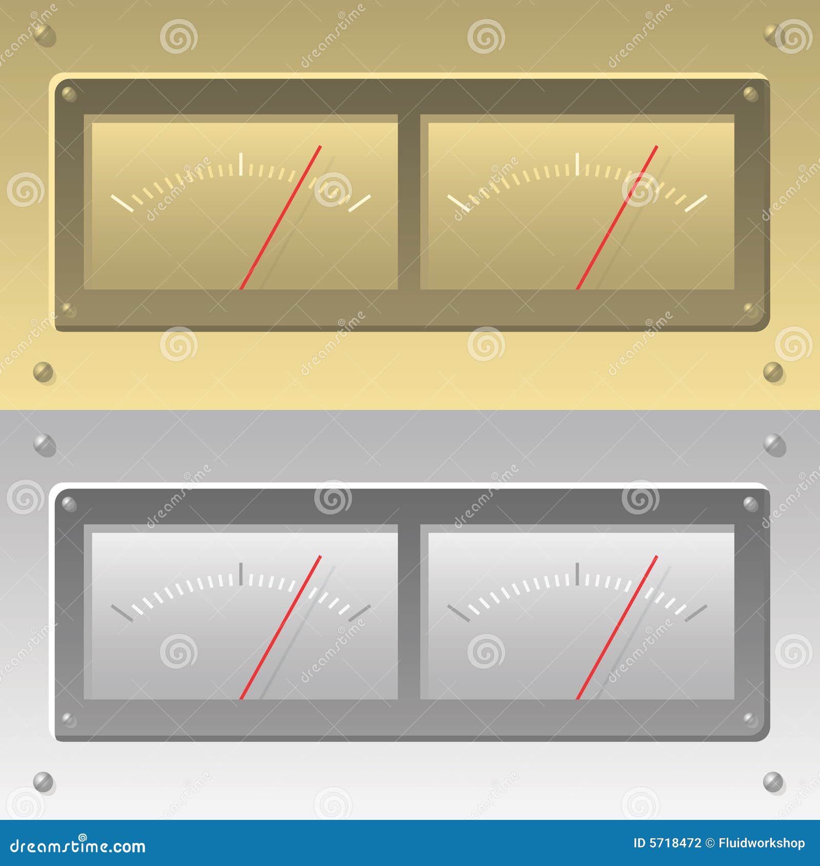 Gauges and dials stock vector. Illustration of device 5718472