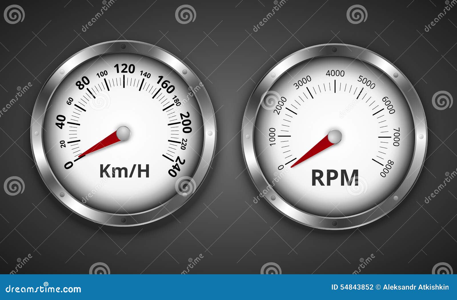 Gauges stock vector. Image of limit, odometer, boat ...