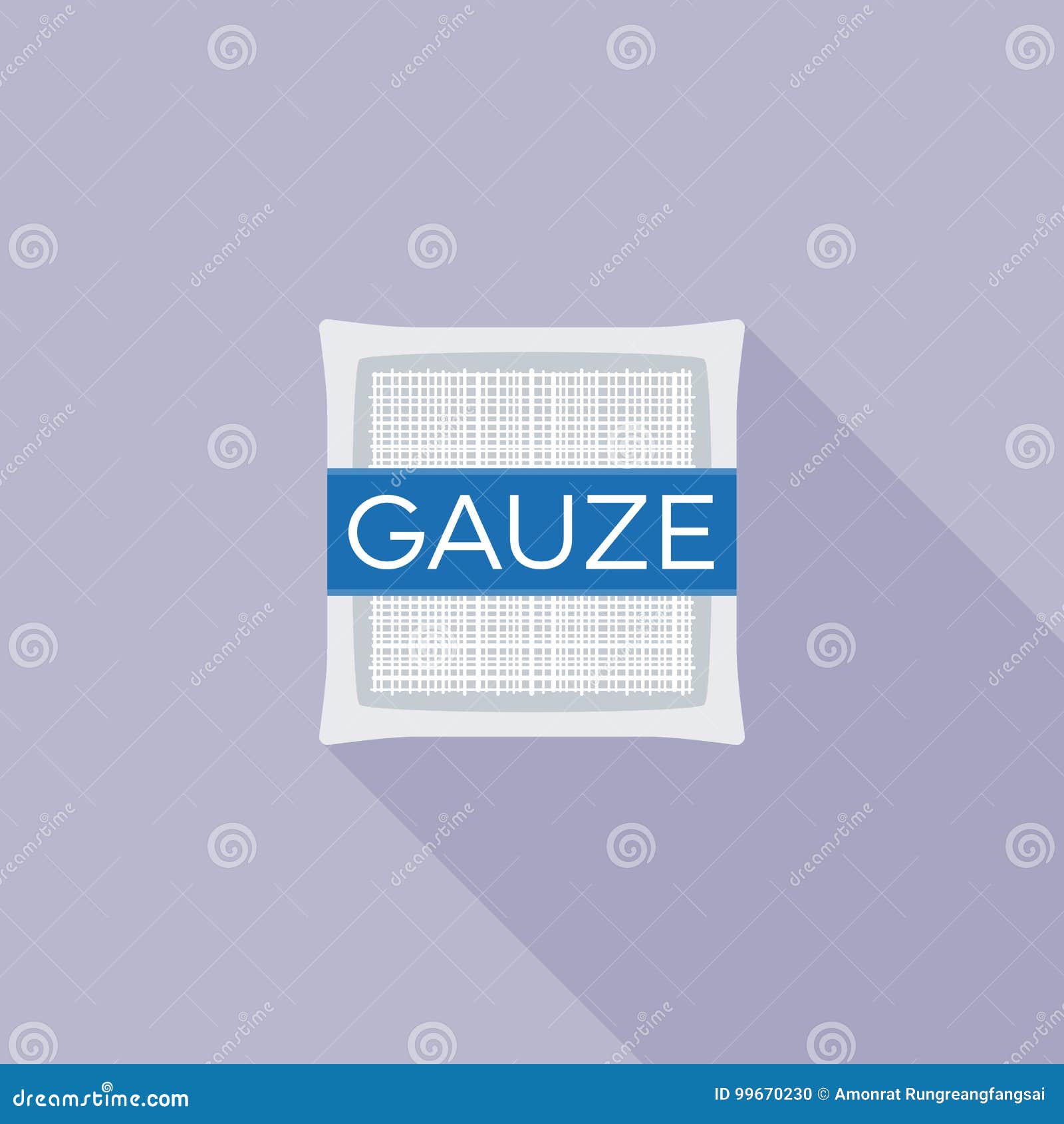 gauze pad for first aid icon