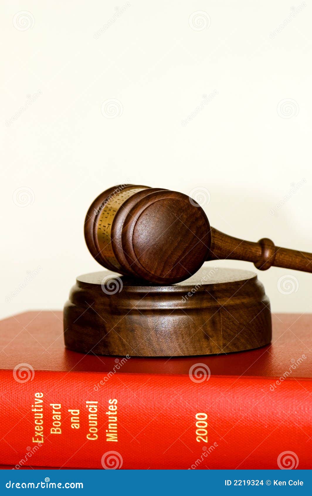 Gavel and company reports stock photo. Image of important 2219324