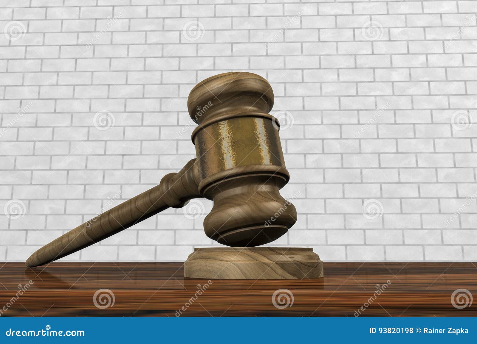 A gavel in a courtroom stock illustration. Illustration of decision