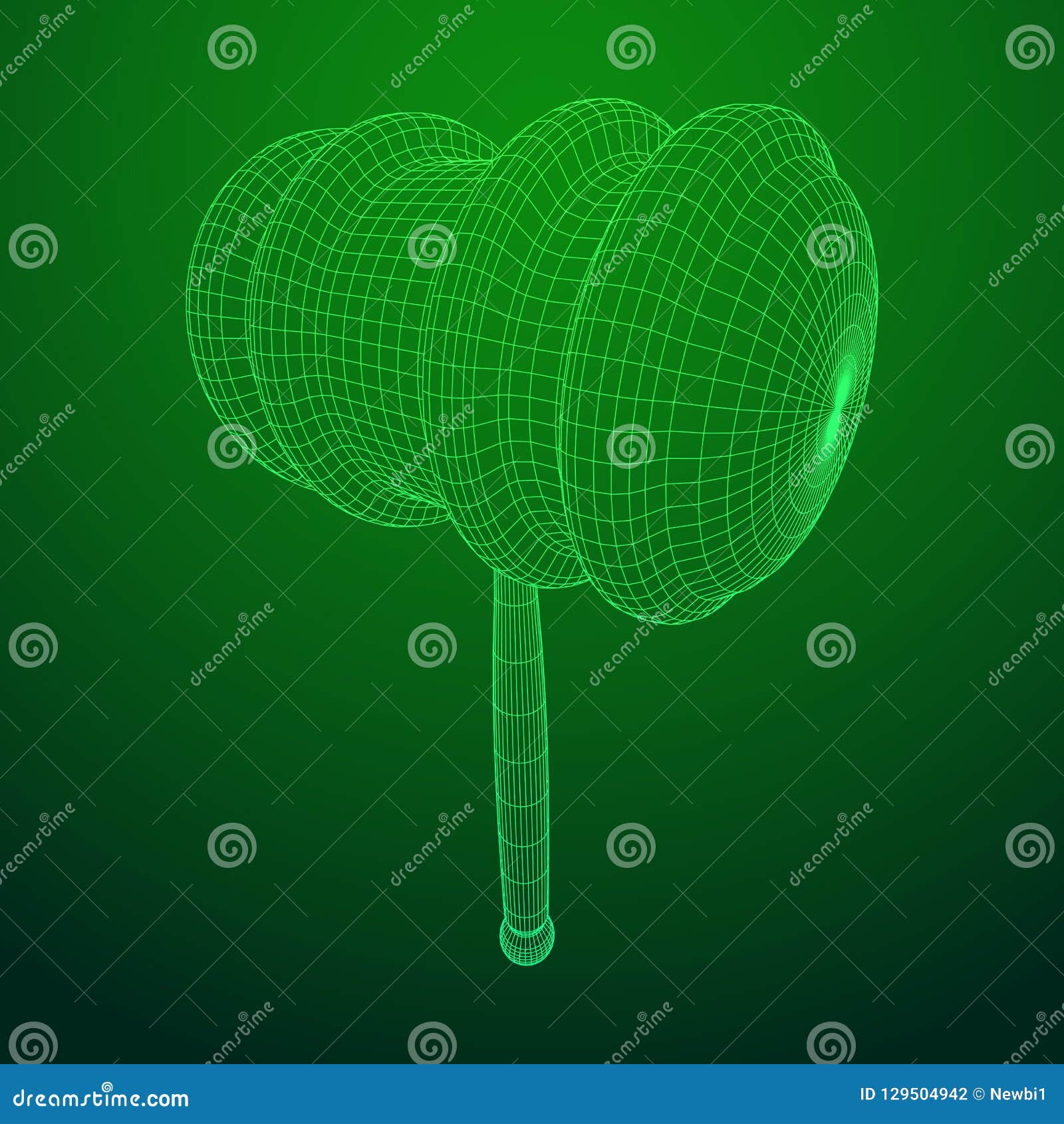 Gavel, Hammer of Judge or Auctioneer Stock Vector Illustration of