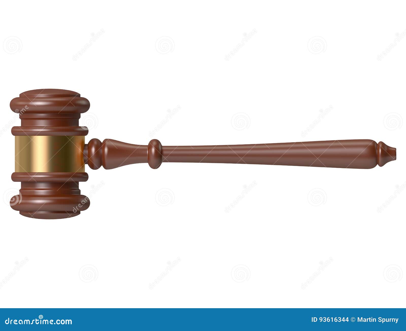 Gavel stock vector. Illustration of object, horizontal 93616344
