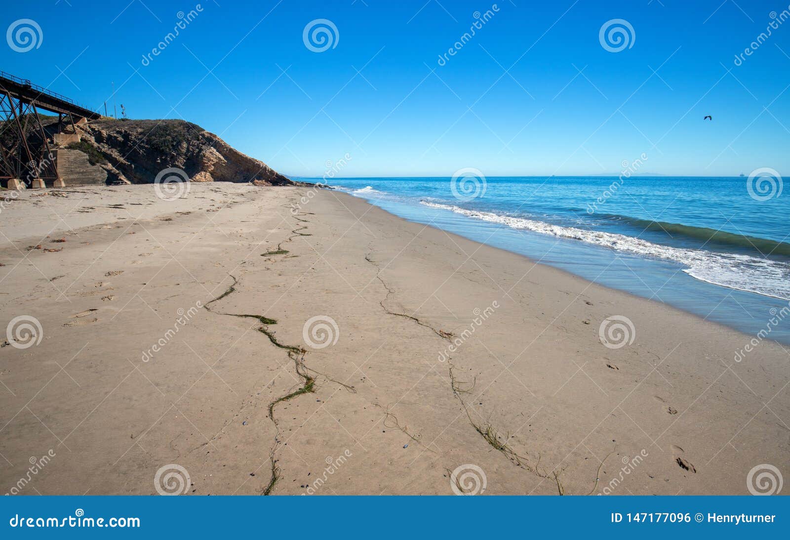 gaviota beach on the central coast of california usa