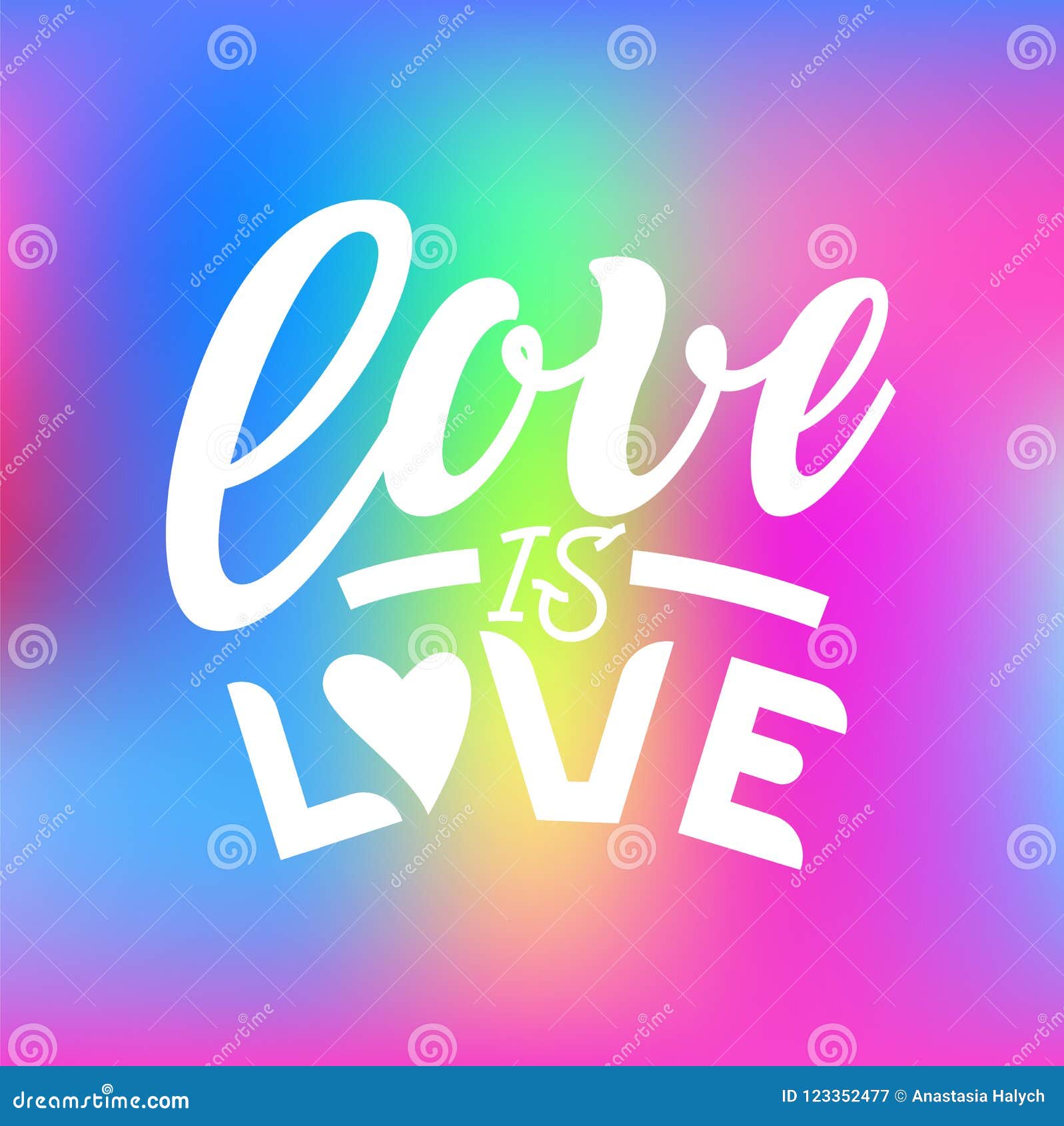 Gay Lettering. Conceptual Poster with LGBT Rainbow Hand Lettering for ...