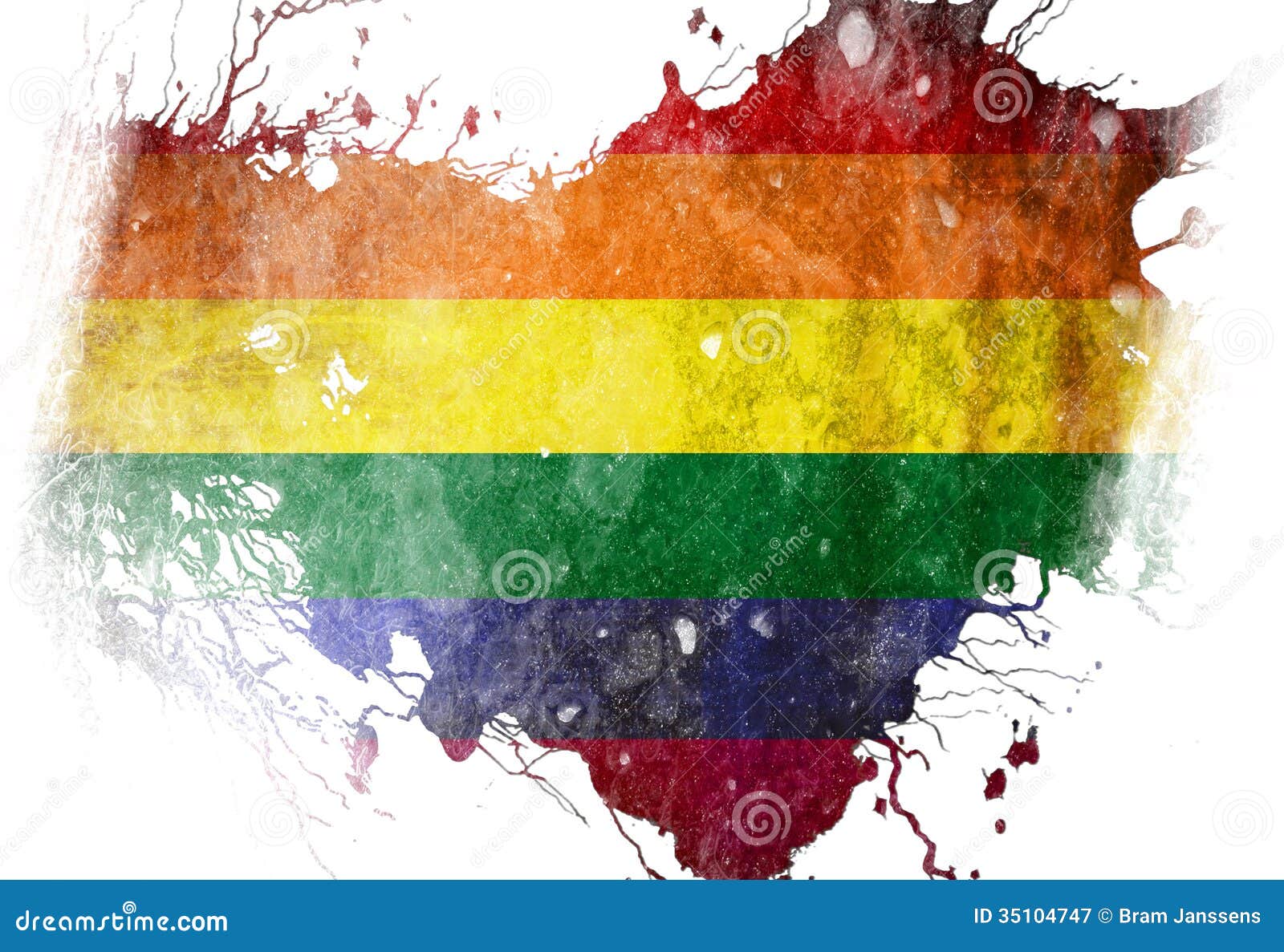 Gay Pride Flag Stock Illustration Illustration Of Wrinkle