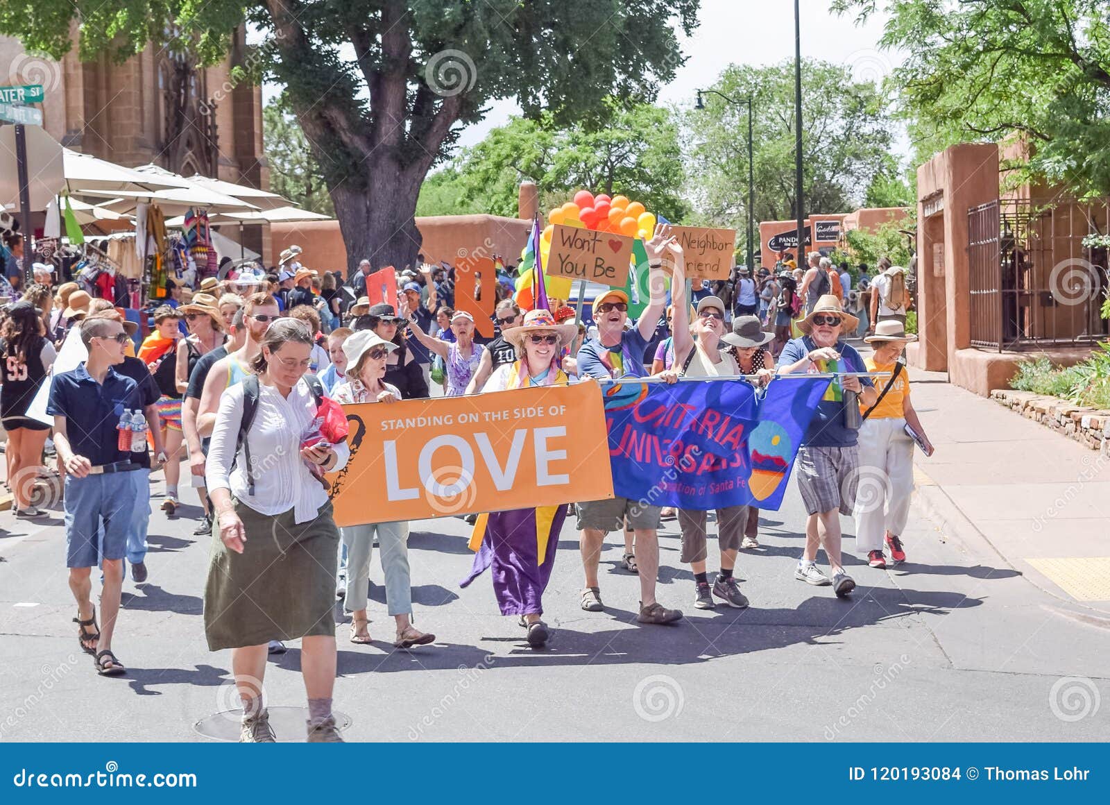 Gay Pride Parade Santa Fe New Mexico Editorial Stock Image Image of