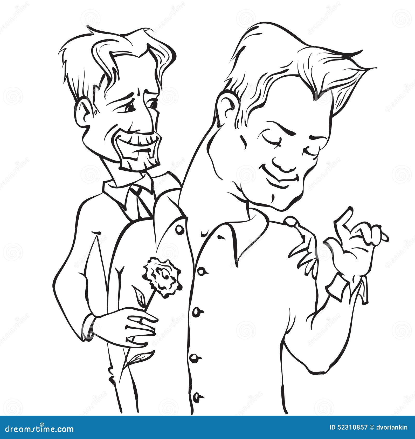 Gays couple stock vector. Illustration of gender, happy 52310857