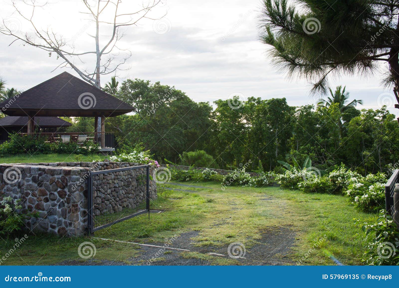 Gazebo stock image. Image of season, small, nature, island 57969135