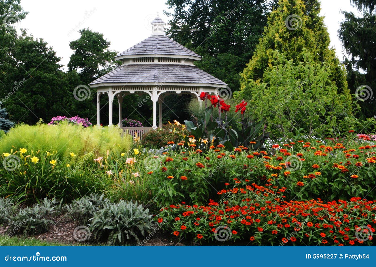 gazebo at dusk