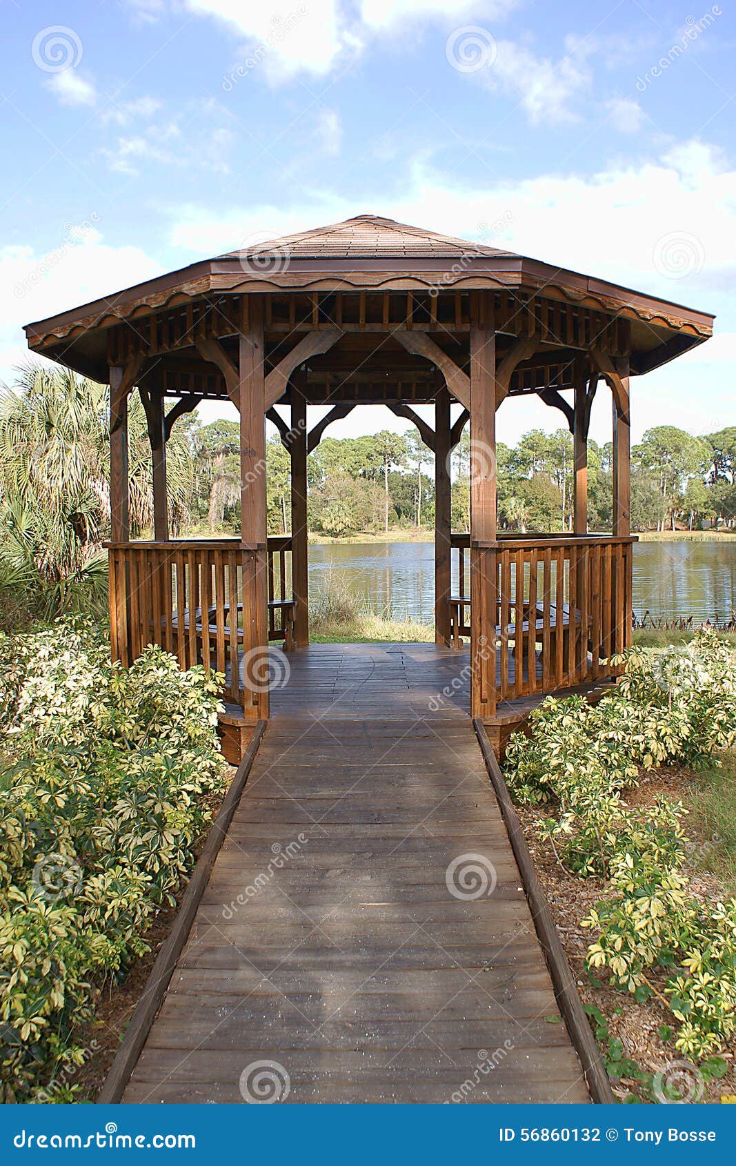 Gazebo stock photo. Image of roof, architecture, wooden 56860132