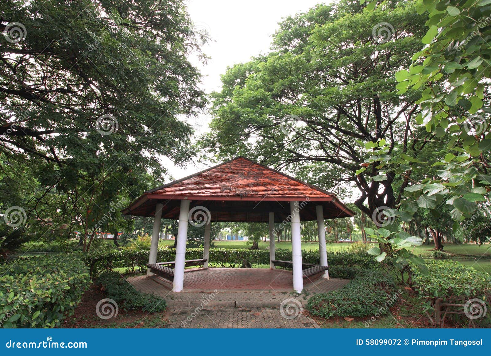 Gazebo stock photo. Image of natural, outside, architecture 58099072