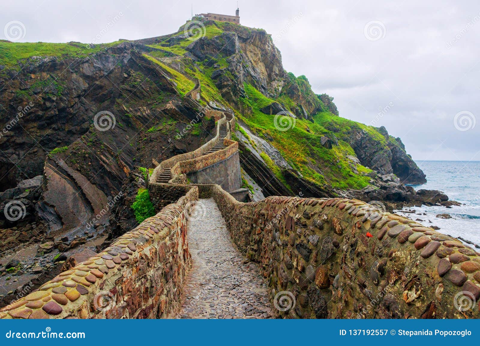 gaztelugatxe. spain. basque country . beautiful landscape islet on the coast of biscay.