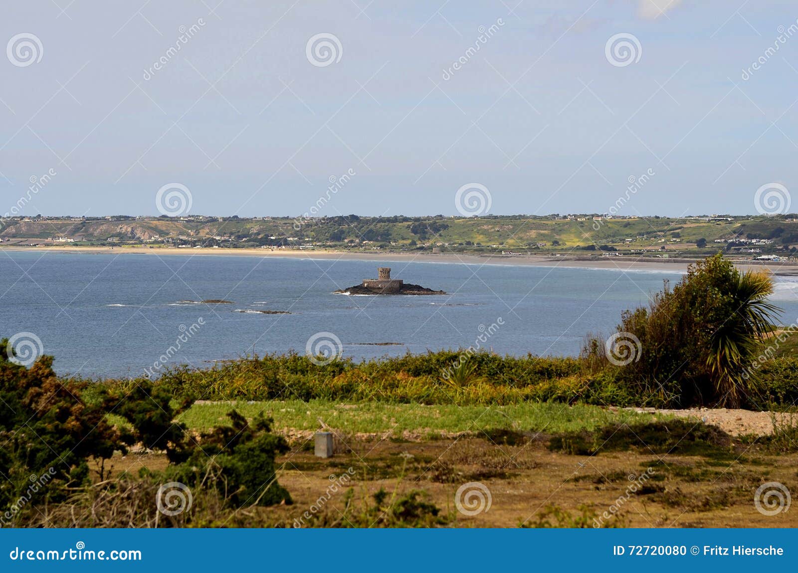 GB, Jersey stock photo. Image of fort, aubin, england - 72720080