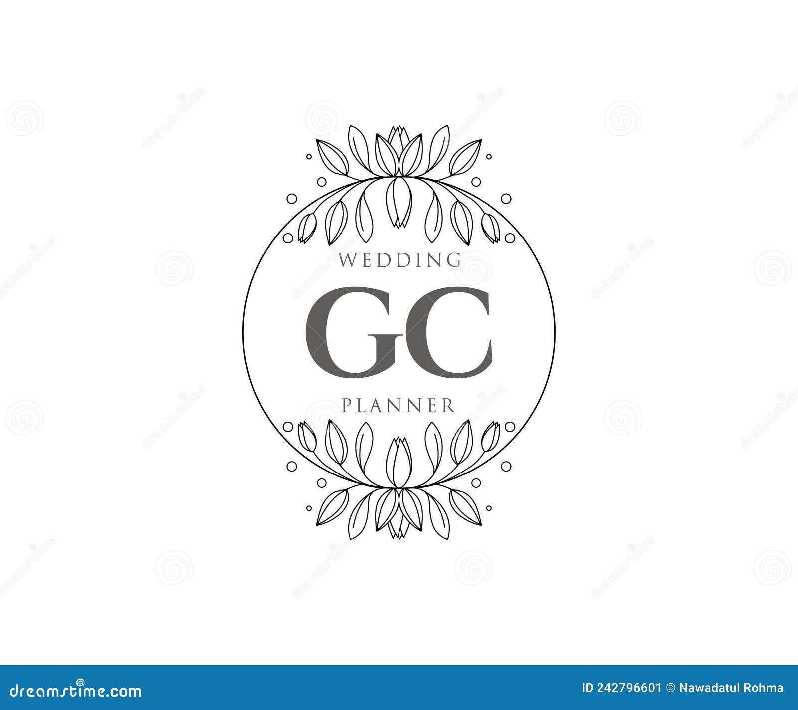 gc initials letter wedding monogram logos collection, hand drawn modern minimalistic and floral templates for invitation cards,
