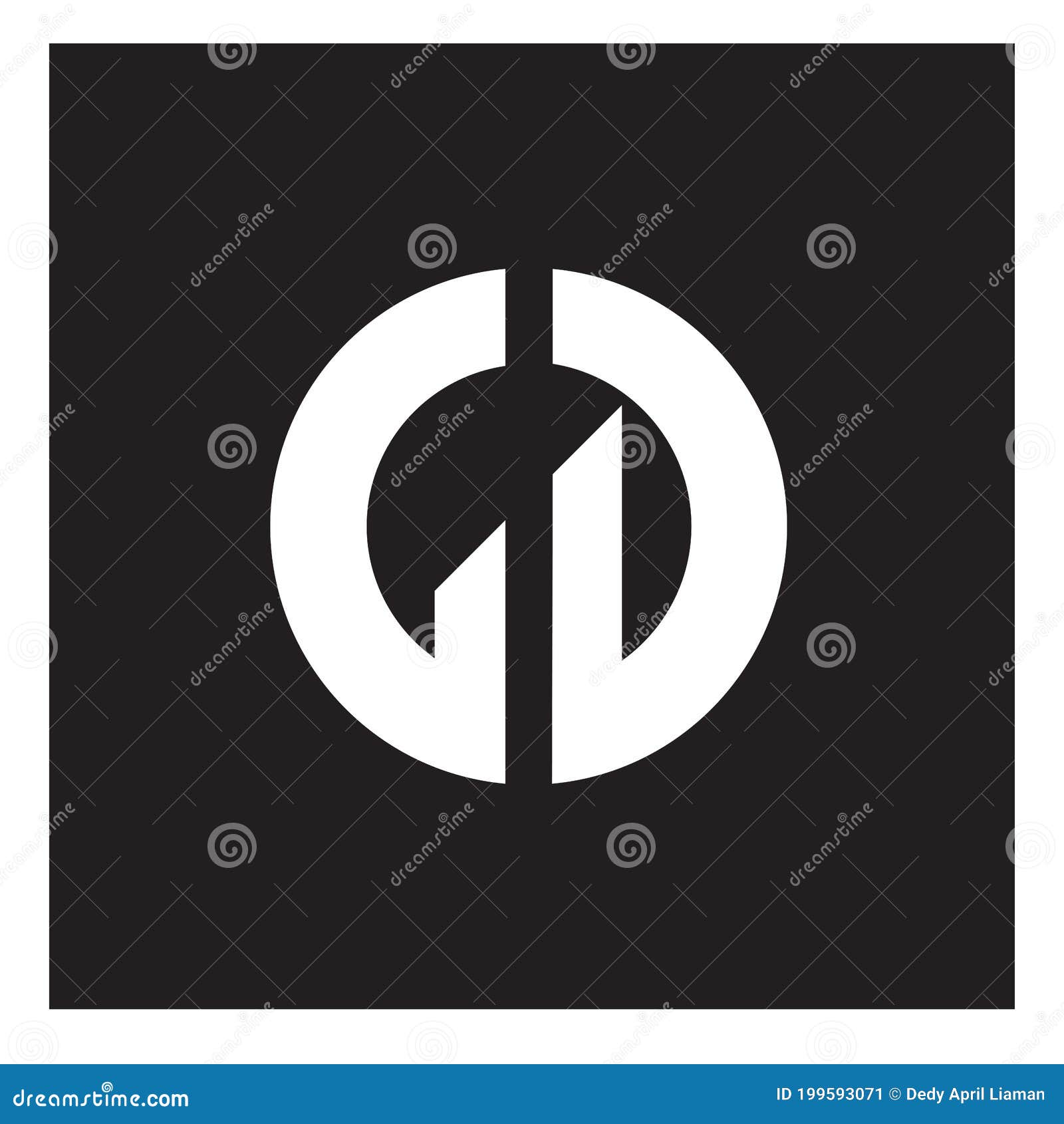 gd monogram logo letter  profesional