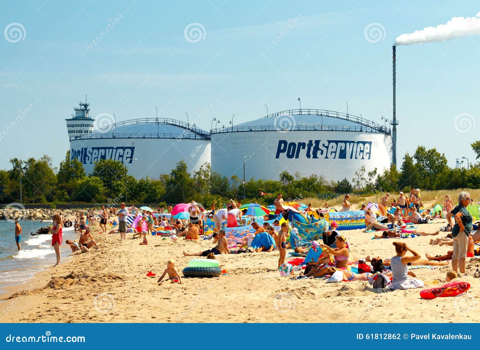 Gdansk. City Beach editorial photography. Image of ...