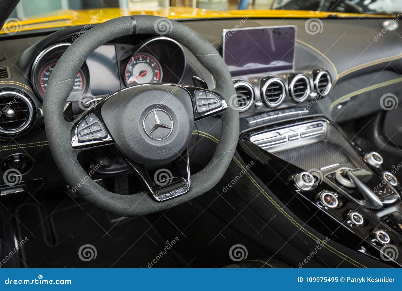 Interior Of Mercedes Gt C Roadster Editorial Image Image