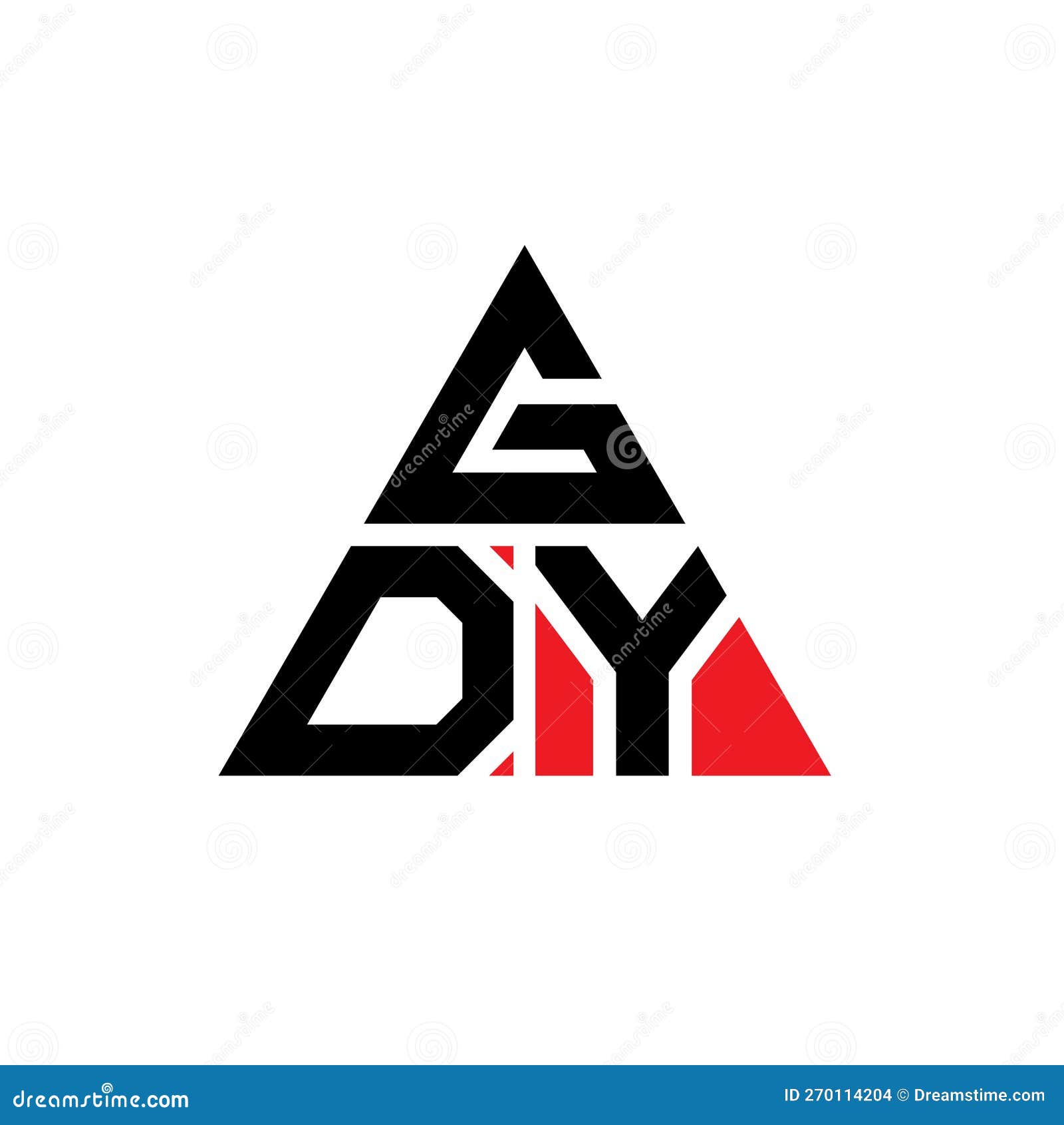 gdy triangle letter logo  with triangle . gdy triangle logo  monogram. gdy triangle  logo template with red