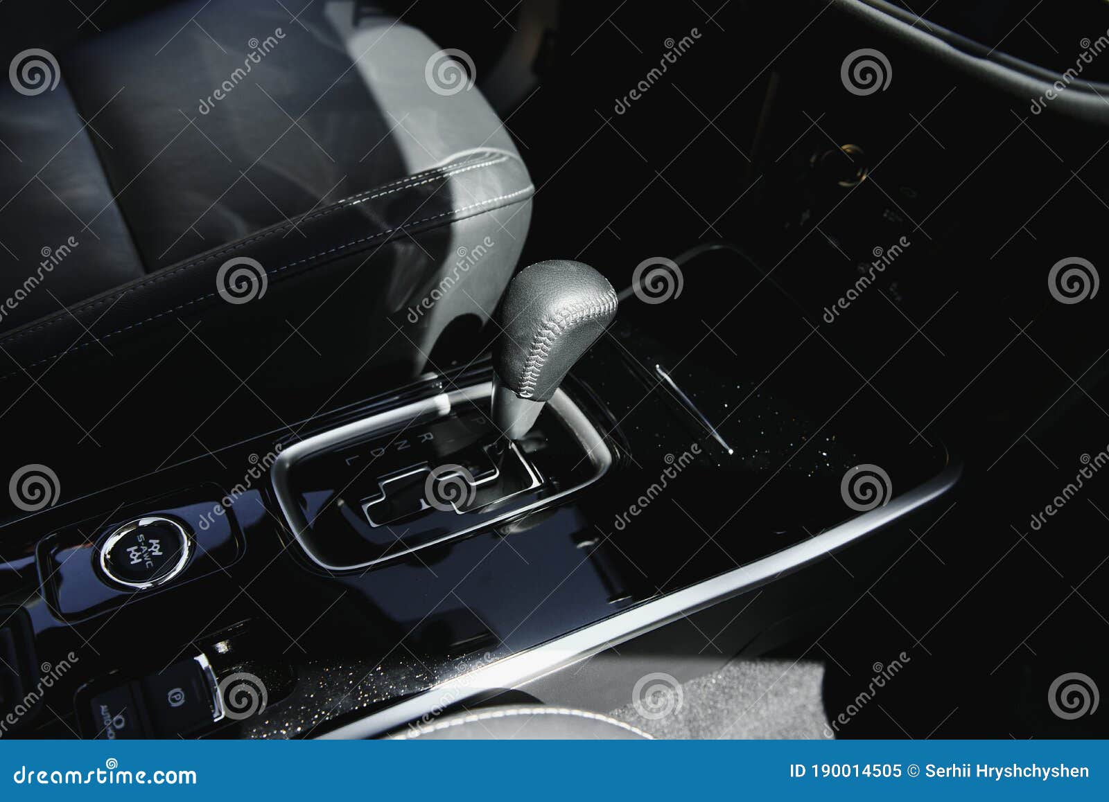 The Gearchange Lever in the Modern Car Stock Image Image of change