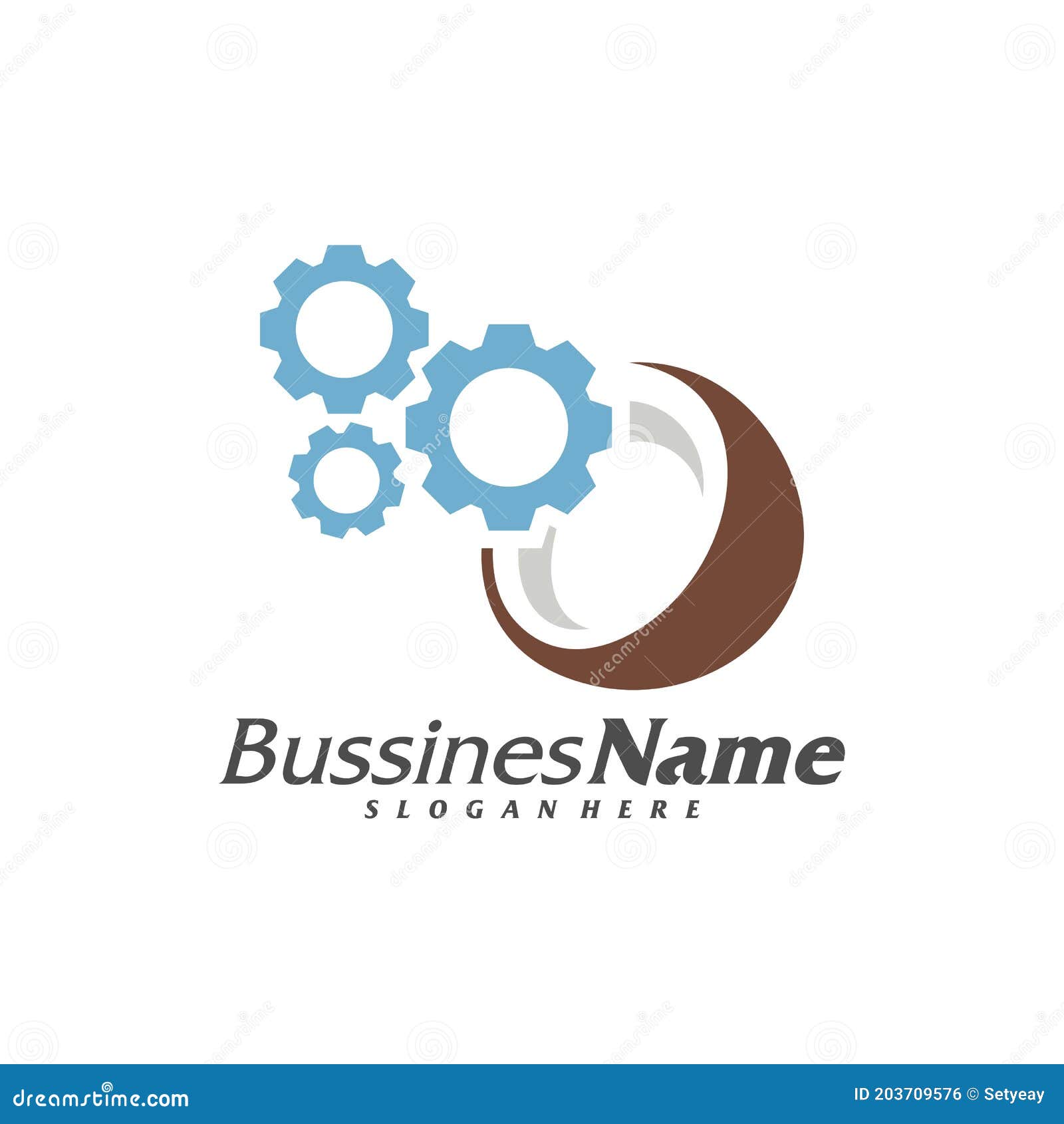 Gear Coconut Logo Vector Template, Creative Coconut Logo Design ...