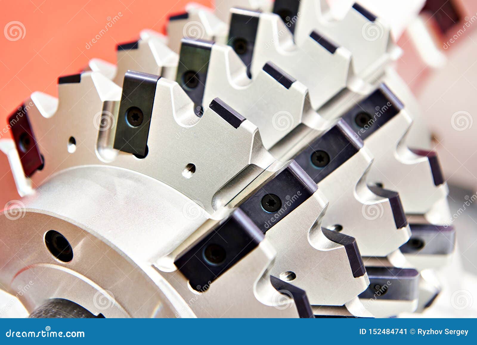 Gearcutting hob mill stock image. Image of shop, metal 152484741