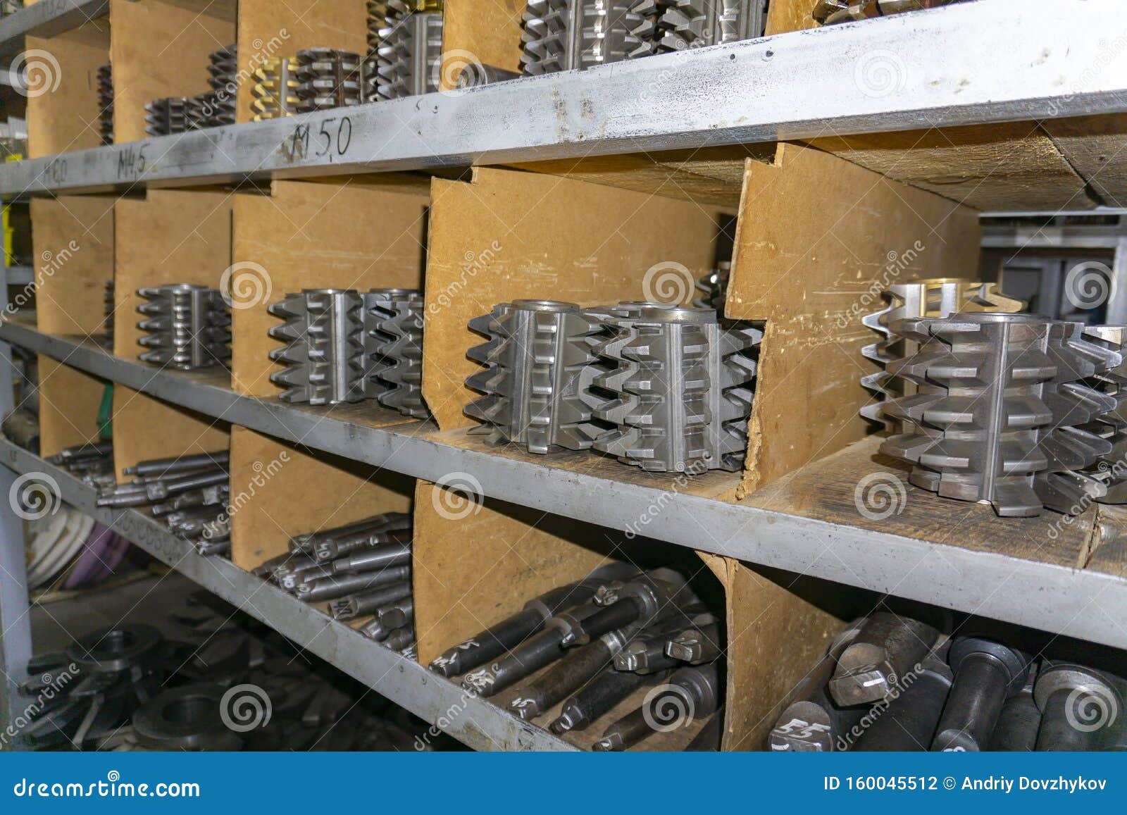 Gear Cutting Tool in a Warehouse in a a Worm Cutter for Gear