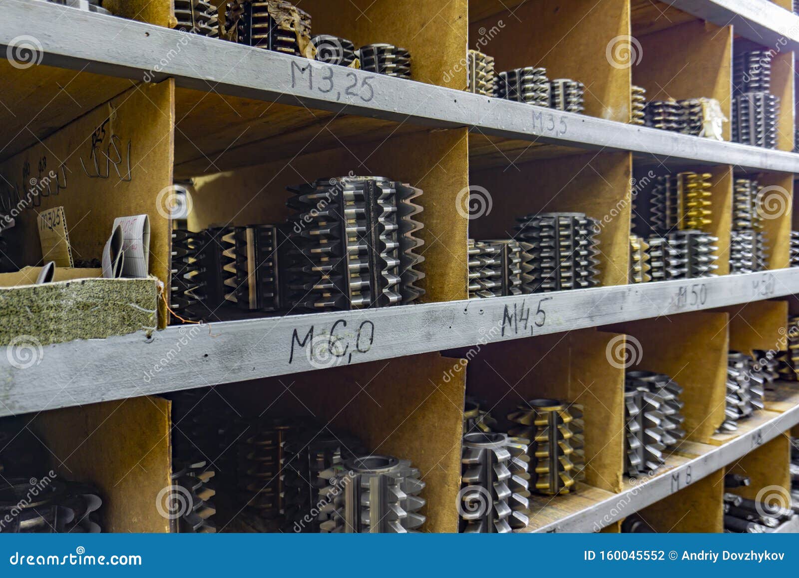 Gear Cutting Tool in a Warehouse in a a Worm Cutter for Gear