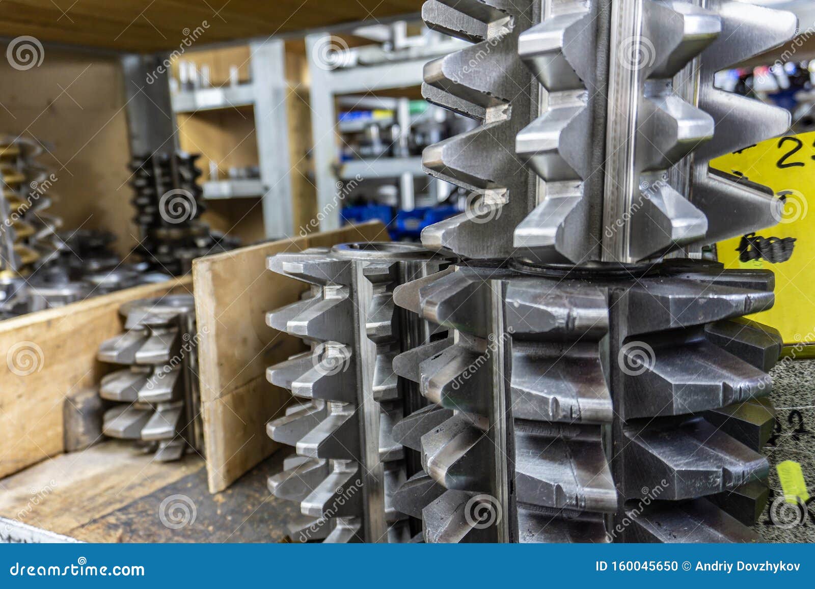 Gear Cutting Tool in a Warehouse in a a Worm Cutter for Gear