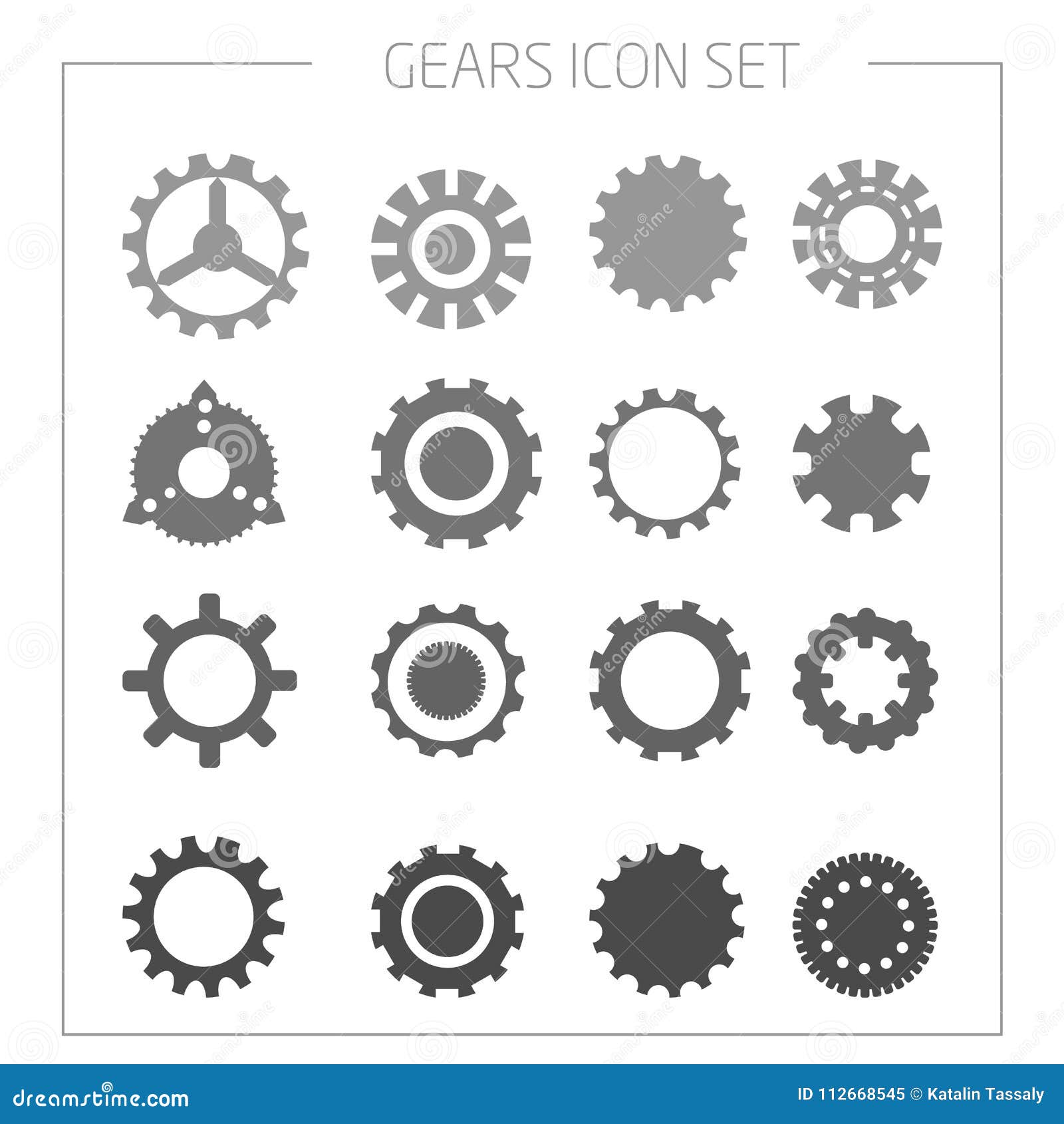 Gear designs stock illustration. Illustration of engineering - 112668545
