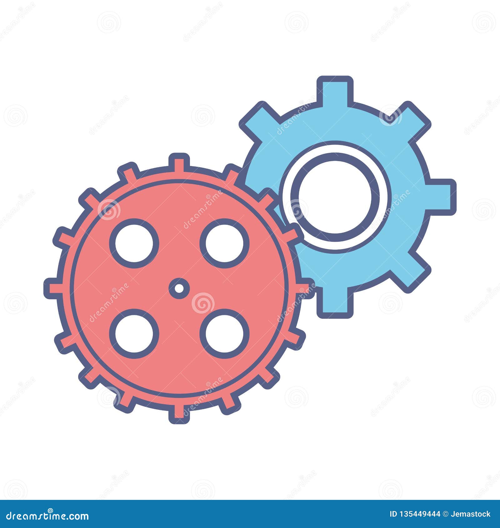 Gear finance icon stock vector. Illustration of banking 135449444
