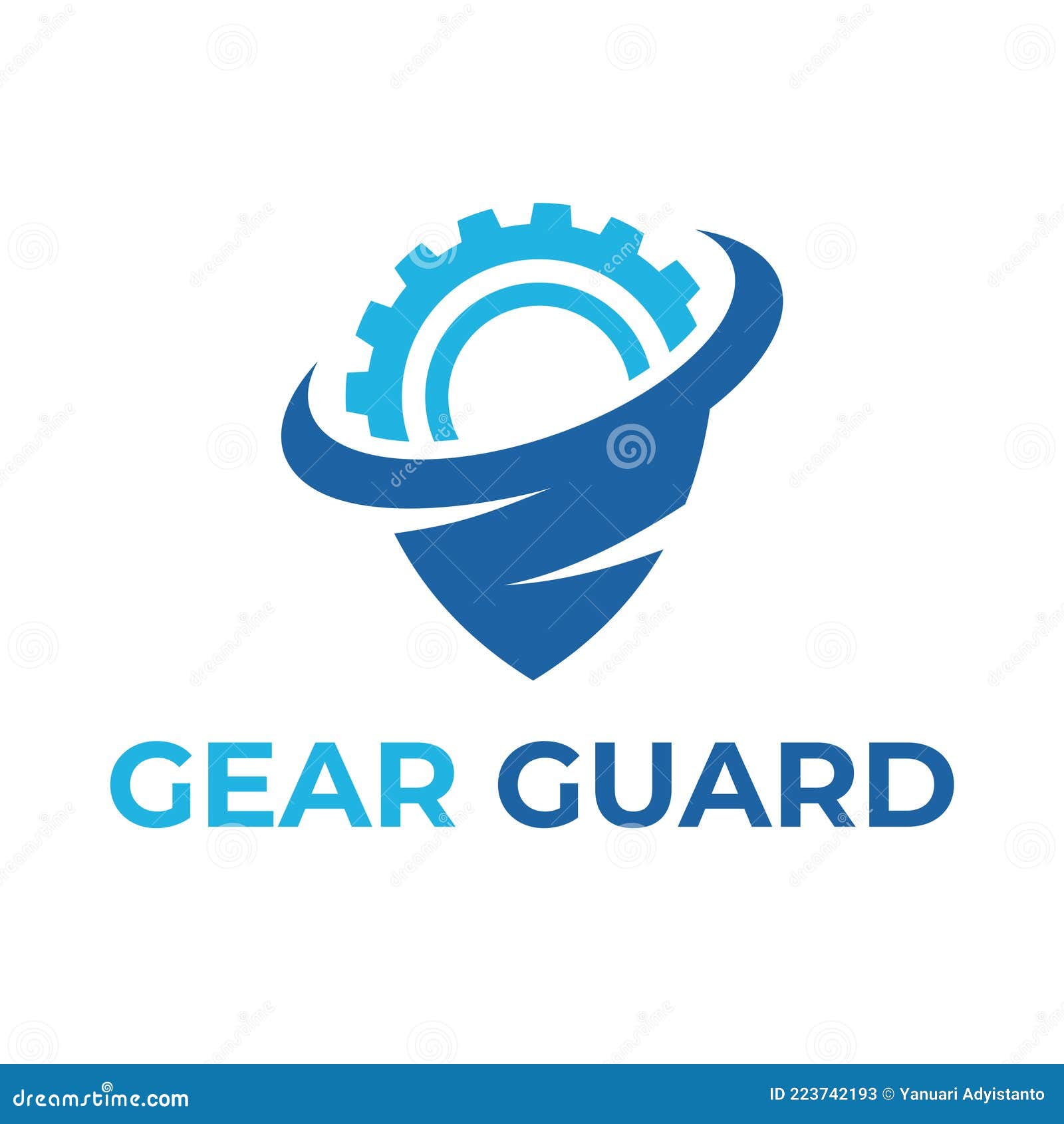 Gear Guard logo template stock vector. Illustration of modern 223742193
