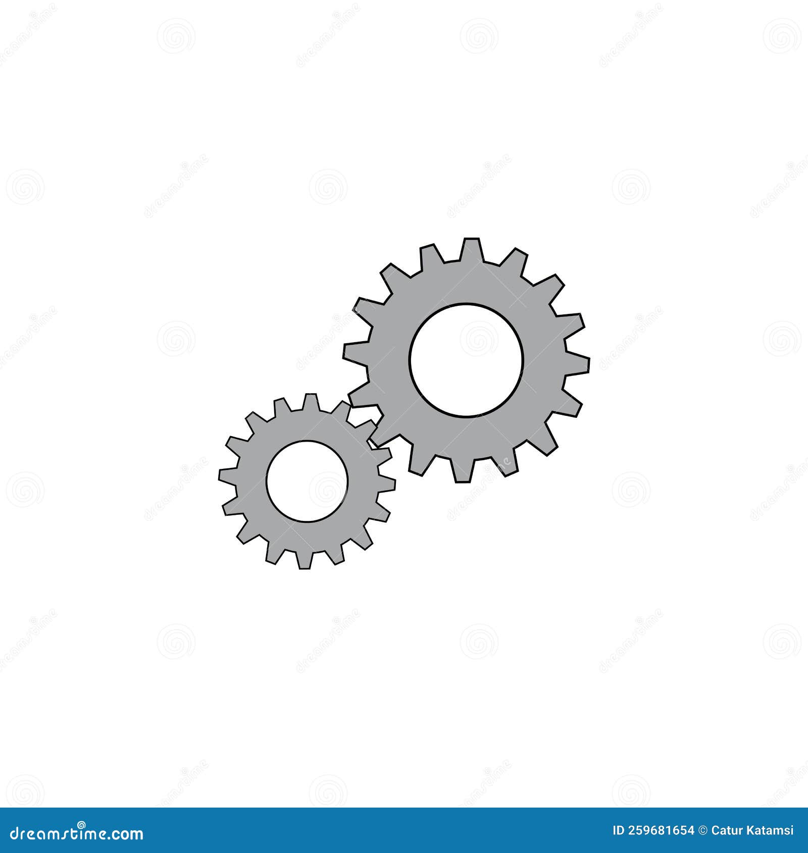 Gear icon logo vector stock illustration. Illustration of mechanical