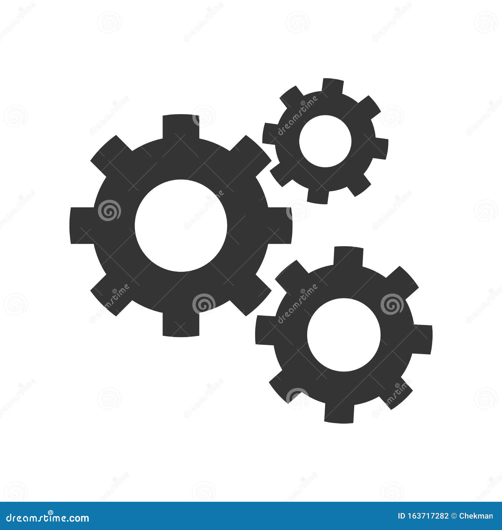 Gear icon - vector stock illustration. Illustration of mechanism