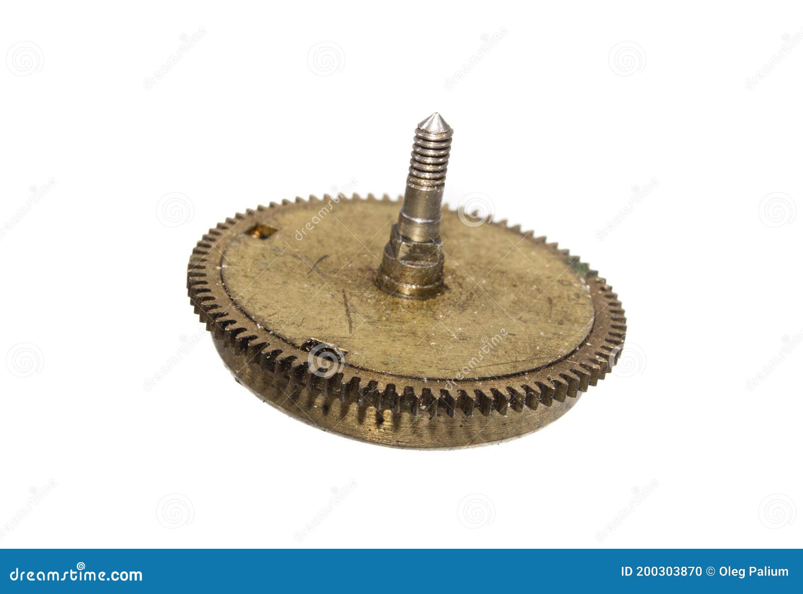 Gear Isolated on White Background Stock Photo - Image of macro